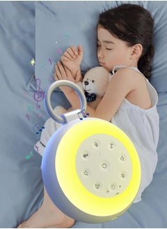 HANAMICHI Noise machine noise sleep device  warm light night light natural sound effects  stress relief  baby soothing device, sleep aid  - Image 1