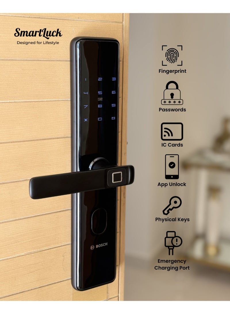 Bosch ID30 Ideal Series Smart Door Lock with Fingerprint, PIN, Card and Key Access - Image 2