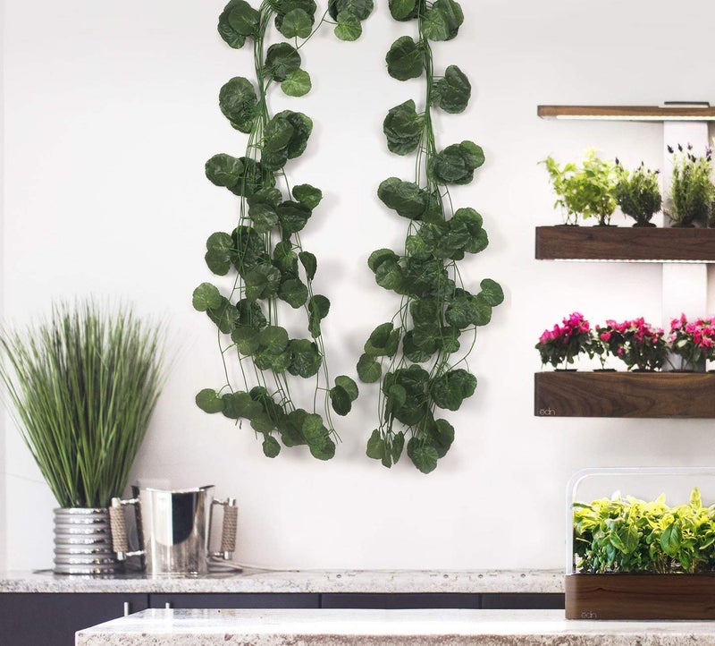 BS AMOR Polyester Artificial Leaf Creeper Wall Hanging (Green) -3 Piece - Image 1