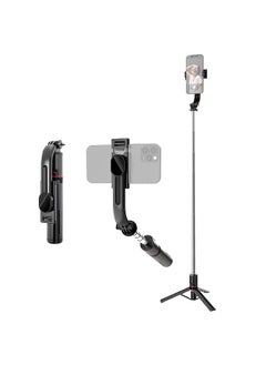 45.6-Inch Multi-function Selfie Stick Desktop Tripod with Telescoping Rod 6 Sections with Phone Clip Dual Detachable Beauty Fill Lights & Remote Control Compatible with Android 4.4/ iOS 5.0 System