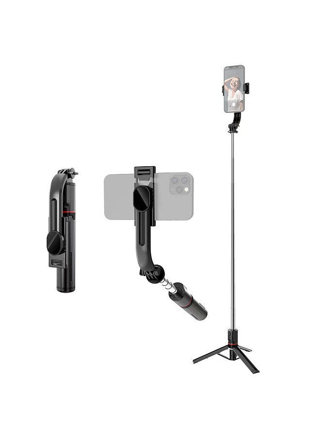 ANDOER - 45.6-Inch Multi-function Selfie Stick Desktop Tripod with Telescoping Rod 6 Sections with Phone Clip Dual Detachable Beauty Fill Lights & Remote Control Compatible with Android 4.4/ iOS 5.0 System - Image 1
