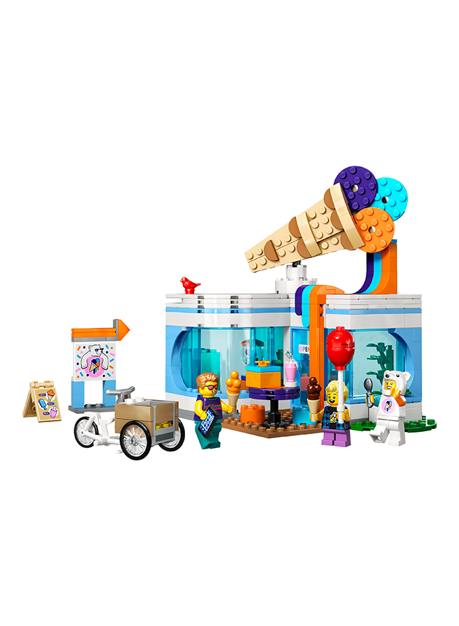 LEGO City Ice-Cream Shop 60363 Building Toy Set; Includes a Cargo Bike, 3 Minifigures and Lots of Fun Features and Accessories for Imaginative Role Play; Gift Idea for Ages 6 and over (296 Pieces)