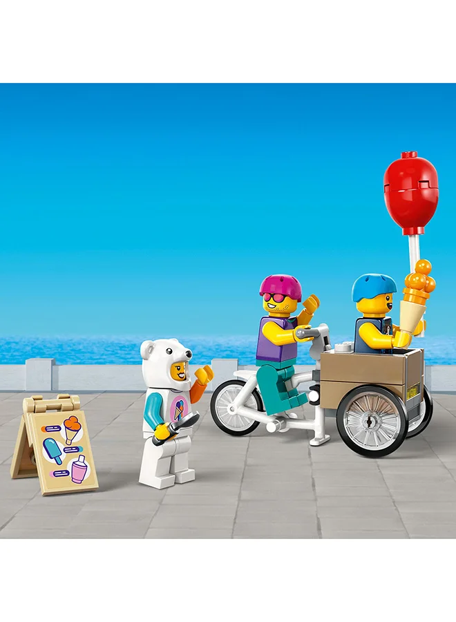 LEGO City Ice-Cream Shop 60363 Building Toy Set; Includes a Cargo Bike, 3 Minifigures and Lots of Fun Features and Accessories for Imaginative Role Play; Gift Idea for Ages 6 and over (296 Pieces)