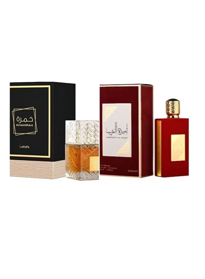 Lattafa Perfumes Khamrah 100 ml and Lattafa Ameerat Al Arab 100ml