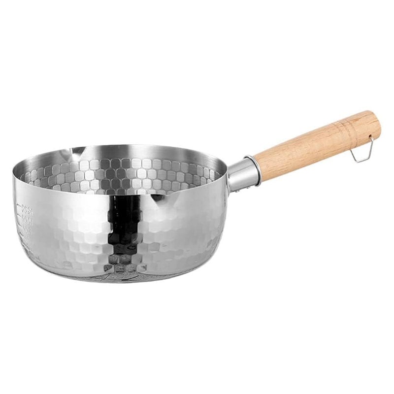 KERFORA Authentic Japanese Sauce Pan Traditional Design with Wooden Handle Mini Size for Milk Heating Sauce Making Oil Pouring Melting Ideal for Compact Kitchens - Image 1