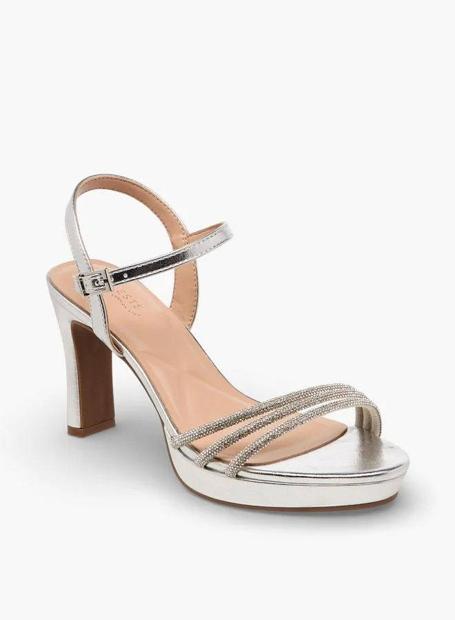 سيليست Women Embellished Block Heel Sandals