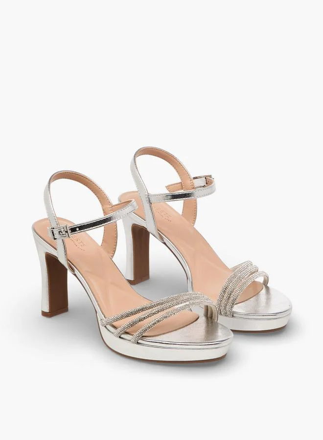 سيليست Women Embellished Block Heel Sandals