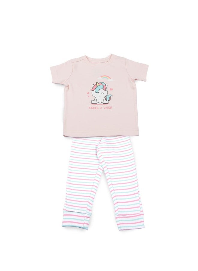 Keebee Organic Cotton Nightsuit combo set of 2 - Unicorn - Image 3