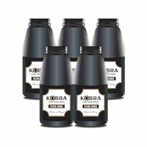 ProDot Kobra 3688 Laser Toner Powder Compatible with HP 35A, 36A, 88A, 78A, 83A, 85A & Canon 337, 912, 925 Toner Cartridges (Pack of 05) - Image 1