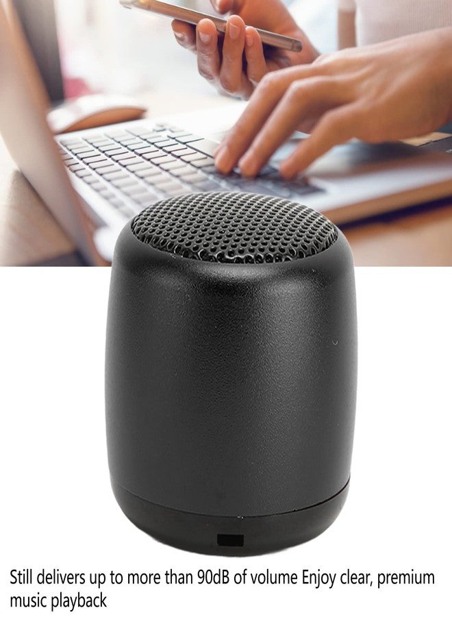 Sanpyl Mini Bluetooth Speaker, Portable Wireless Speakers with HD Sound Heavy Subwoofer, USB Rechargeable Small Tiny Speaker for Outdoor Indoor (Black) - Image 3