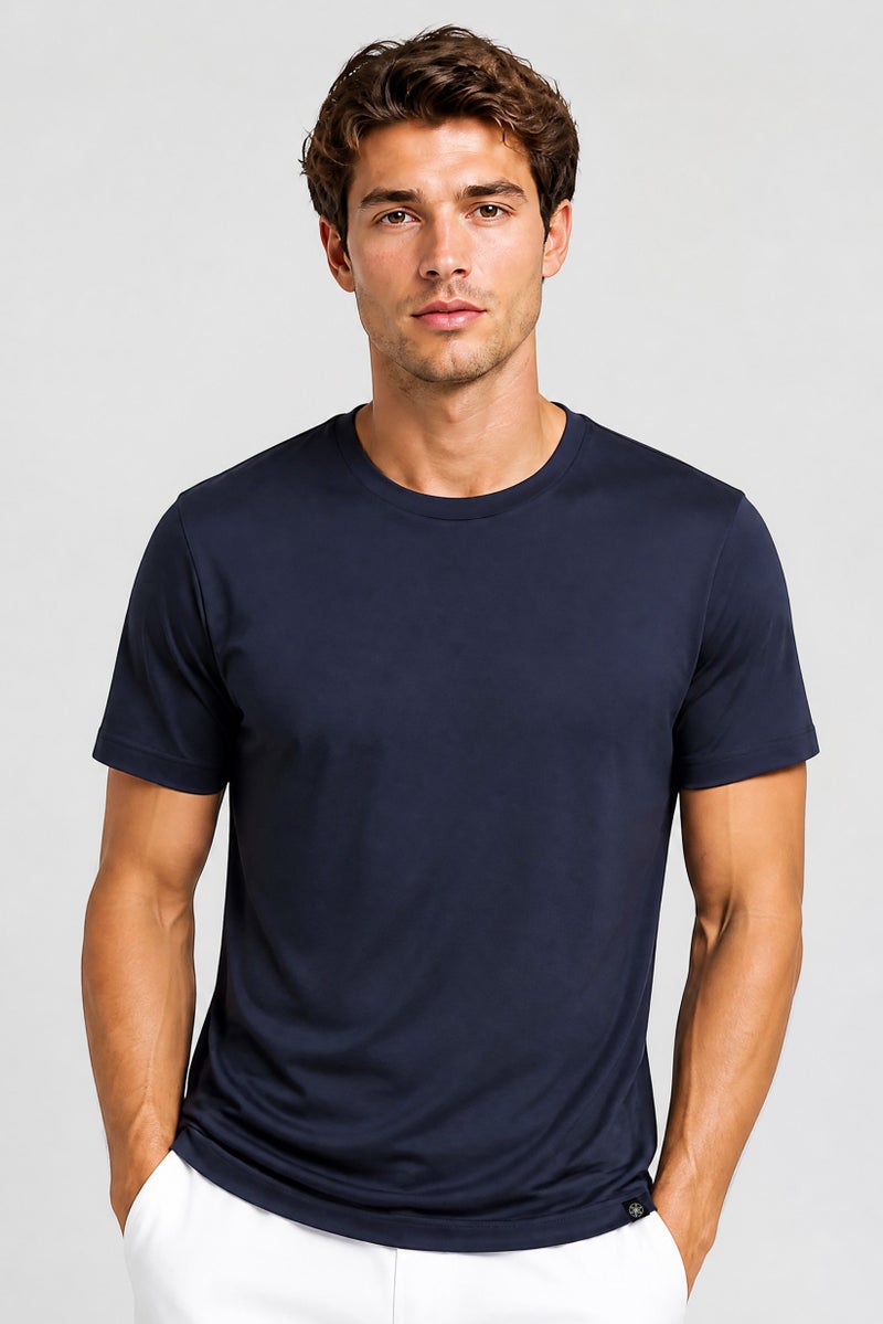 Gaiam Men Slim Fit Short Sleeve Training T-Shirt, Dark Grey - Image 1