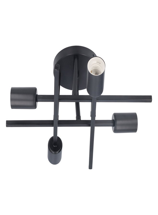 Modern Ceiling Light Fixture 4 Lights Semi Flush Mount Pendant Chandeliers E27 Black 110‑220V - Image 4