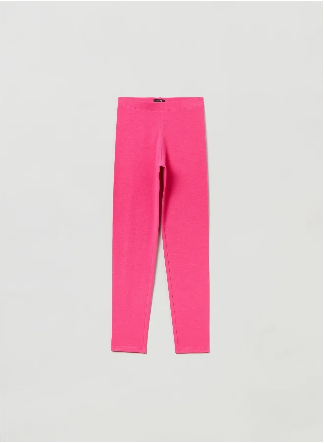 او في اس Stretch cotton leggings