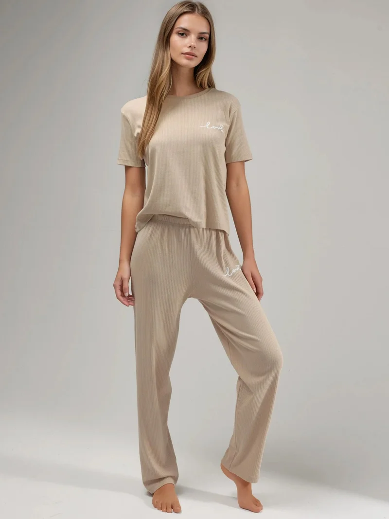 HICCUP 100% Cotton Short Sleeve Pajama Set Ellie Collection