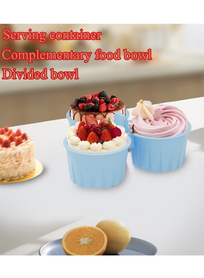 هومستر قوالب عضة البيض السيليكون - قابلة لإعادة الاستخدام غير اللاصقة 3 أكواب الهواء القالي القالب البيض ، قوالب البيض السيليكون مثالية للكعك ، الكعك ، الفطائر ، الخبز - Image 3