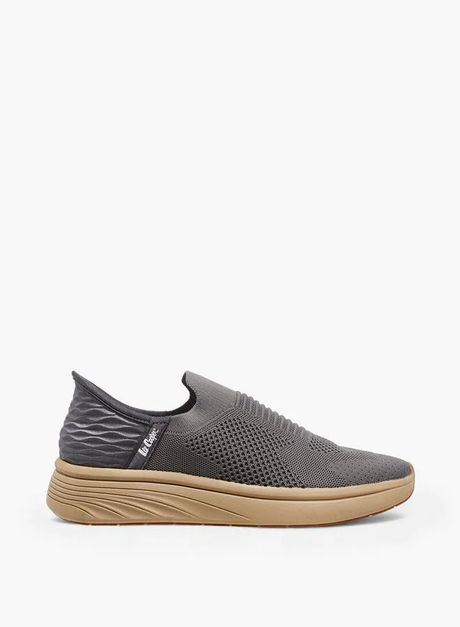 Lee Cooper GREY Men'S Textured Slip-On Sneakers for Men | Best Price UAE