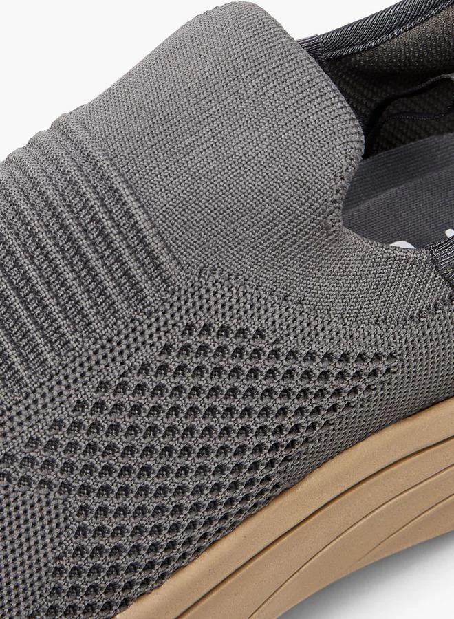Lee Cooper GREY Men'S Textured Slip-On Sneakers for Men | Best Price UAE