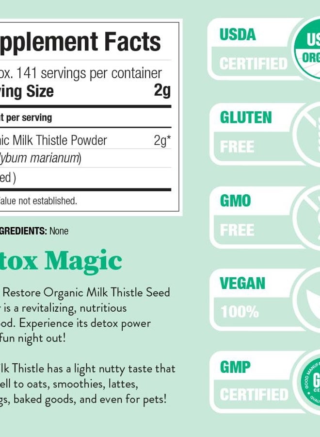 Nature Restore Organic Milk Thistle Powder (240ml) - Image 3