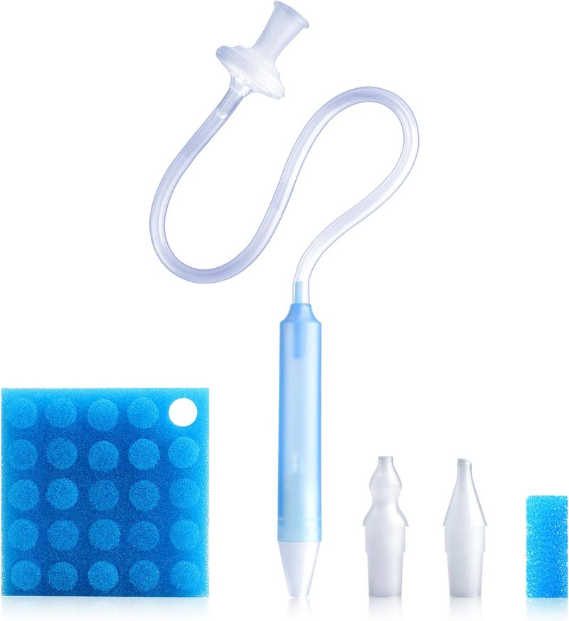 RDUNF Baby Nasal Aspirator with 25 Hygiene Filters Soft Silicone Tips Nose Cleaning Tweezer for Infants and Toddlers - Image 1