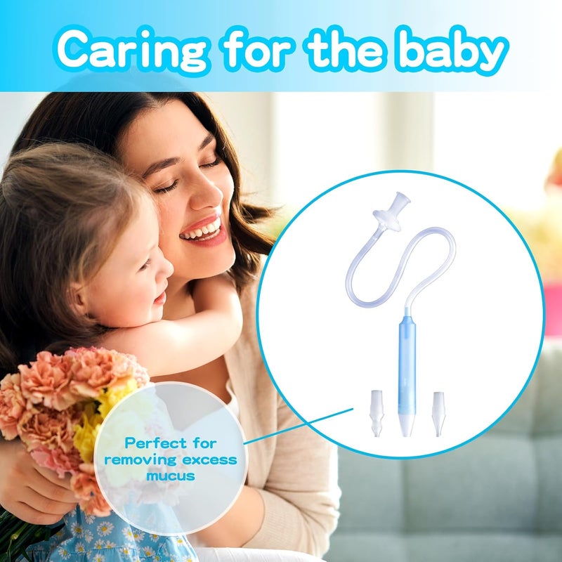 RDUNF Baby Nasal Aspirator with 25 Hygiene Filters Soft Silicone Tips Nose Cleaning Tweezer for Infants and Toddlers - Image 4