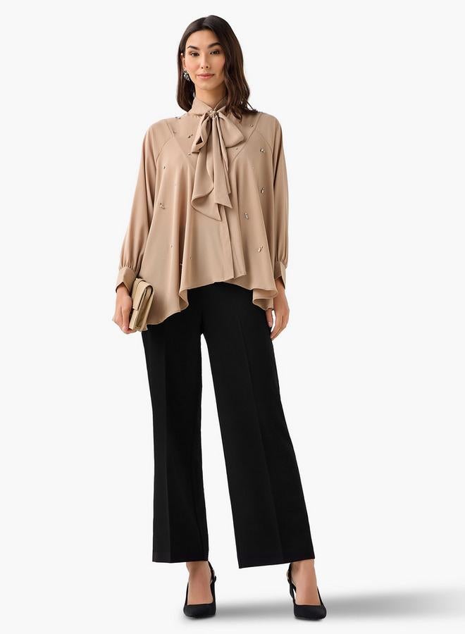 Iconic Relaxed Fit Top with Rhinestone Embellishments - Image 4