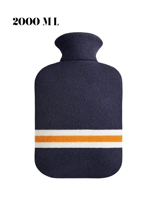 Lifenpure Lifenpure™ Hot Water Bag 2 Liter with Knit Cover Dark Blue  - Image 2