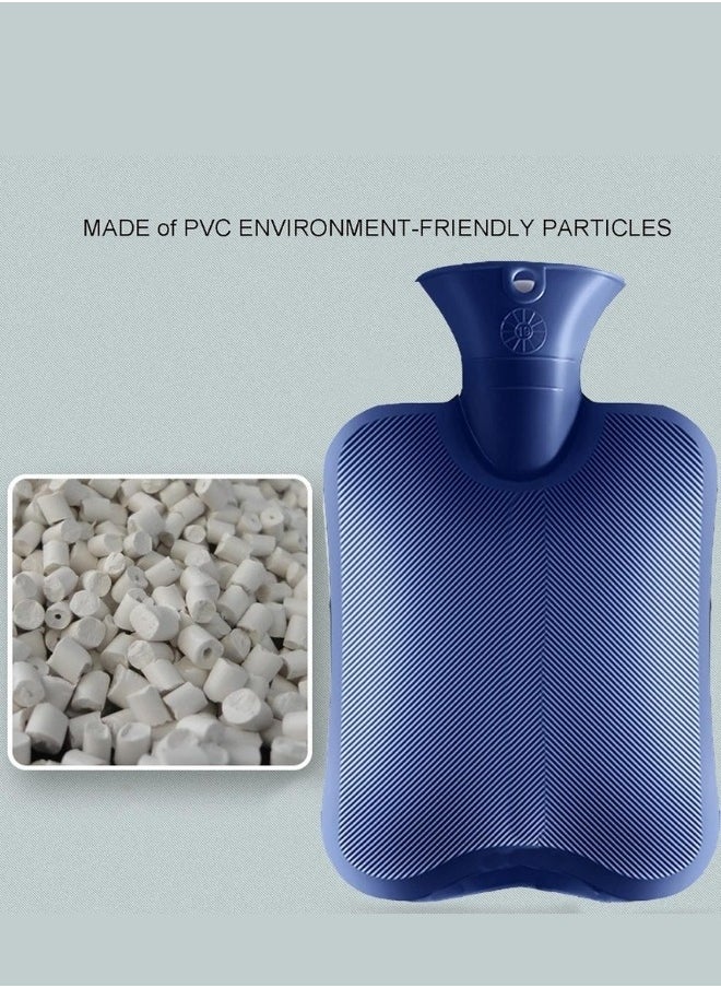 Lifenpure Lifenpure™ Hot Water Bag 2 Liter with Knit Cover Dark Blue  - Image 5