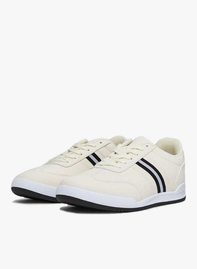 Styli Men Beige Lace-Up Sneakers - Image 2