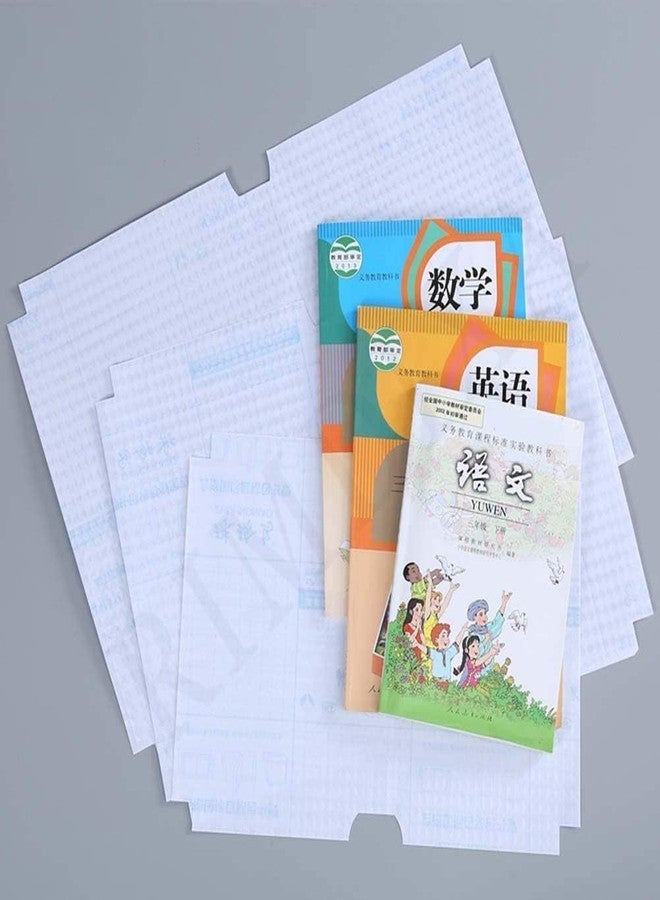 SPOLIK Transparent Book Cover Sticker Sheet, Waterproof Crafts, School Paper Textbook Case Cover, Self-Adhesive (Set of 60) - Image 1