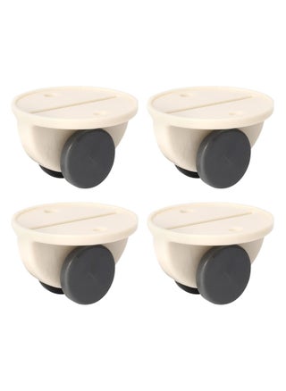 Fresh 4PCS Self Adhesive Wheels Caster Heavy Duty Paste Type Universal Pulley Castors Mini Swivel Caster Wheels with 360 Degree Rotation for Furniture Storage Boxes Cabinet Drawer Trash - pzsku/Z5313E1707545D8D861E9Z/45/_/1731832793/09308c60-9260-4695-a1ce-3ee87aab80f5