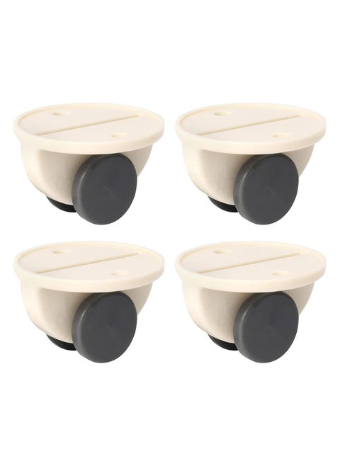 Fresh 4PCS Self Adhesive Wheels Caster Heavy Duty Paste Type Universal Pulley Castors Mini Swivel Caster Wheels with 360 Degree Rotation for Furniture Storage Boxes Cabinet Drawer Trash