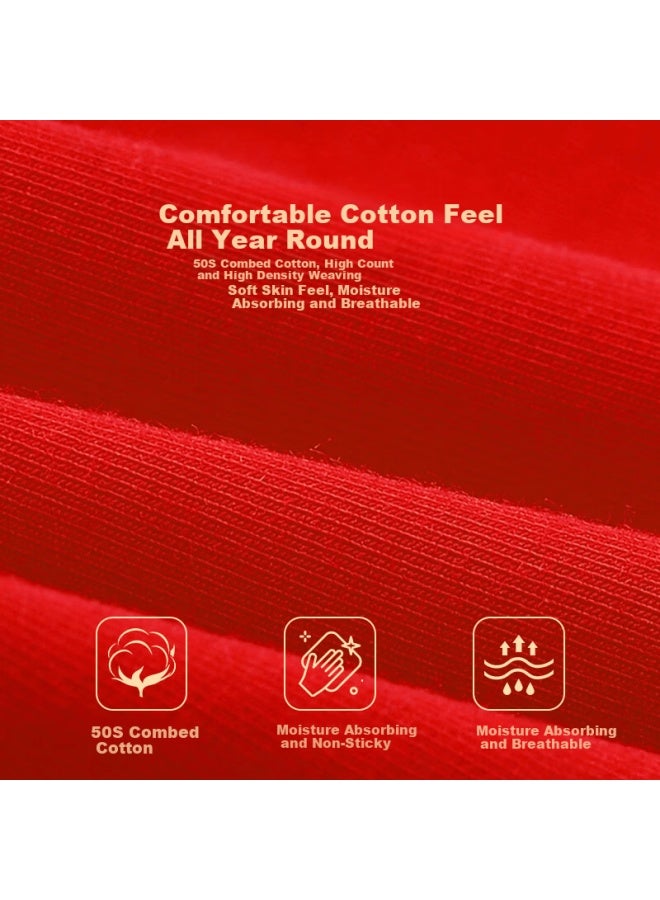 Firs Men's Red Underwear New Pure Cotton Mulberry Silk Boxer Briefs - Image 1