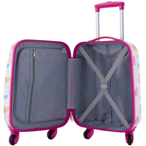 Travelers Club 5 Piece Kids' Luggage Set, Butterfly - Image 4