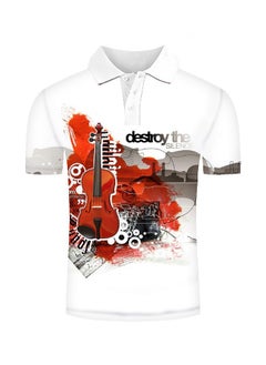 KUYING New One Piece Printed Casual Polo Shirt  - Image 1