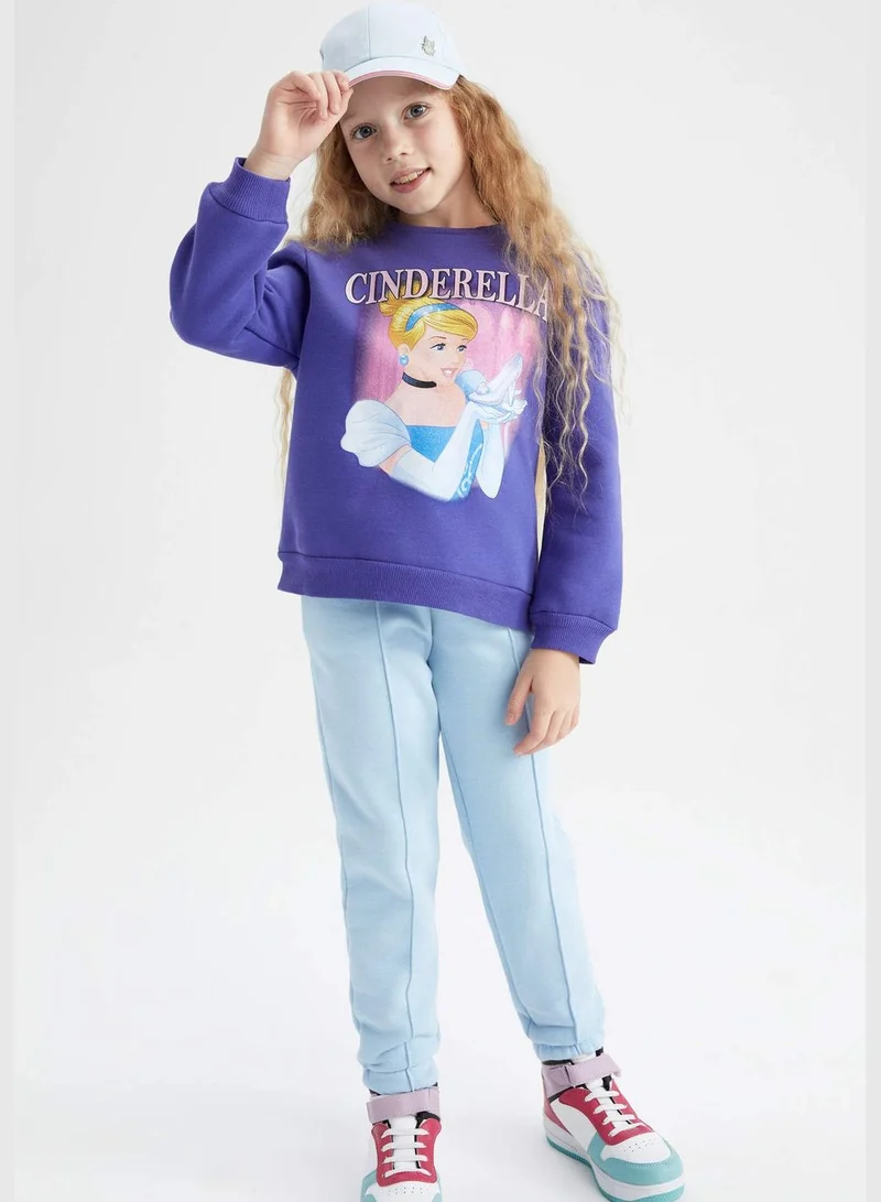 DeFacto Girl Disney Princess Licenced Regular Fit Long Sleeve Knitted Sweatshirt