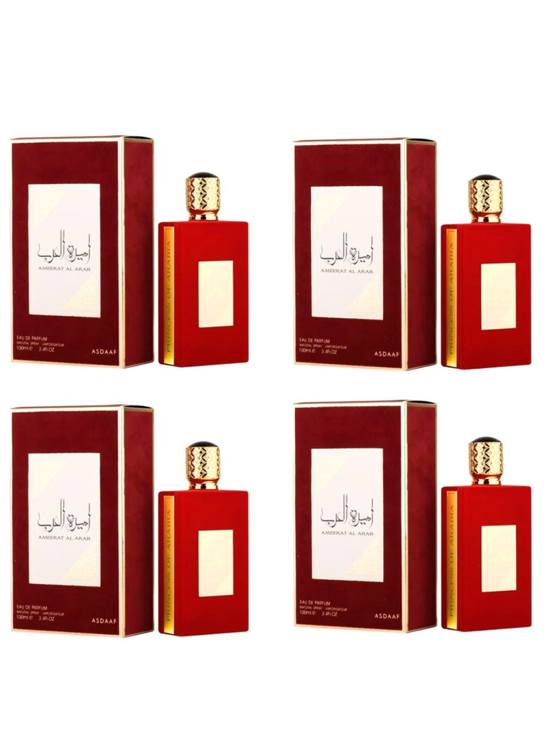 ASDAAF Ameerat Al Arab EDP 100ml - 4 Piece  - Image 1