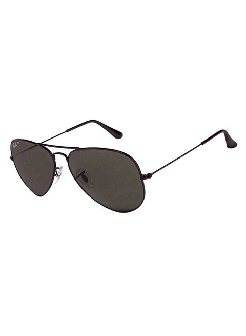Unisex Polarized Aviator Sunglasses - RB3025 002/58 58 - Lens Size: 58 mm - Black