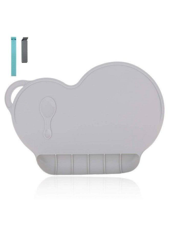 Andyken Silicone Baby Placemat Food Grade Silicone Reusable Travel Placemat For Kids Tiny Diner Portable Roll Up Non Slip Washable Restaurant Food Mat For Child Toddler Infant - Image 1