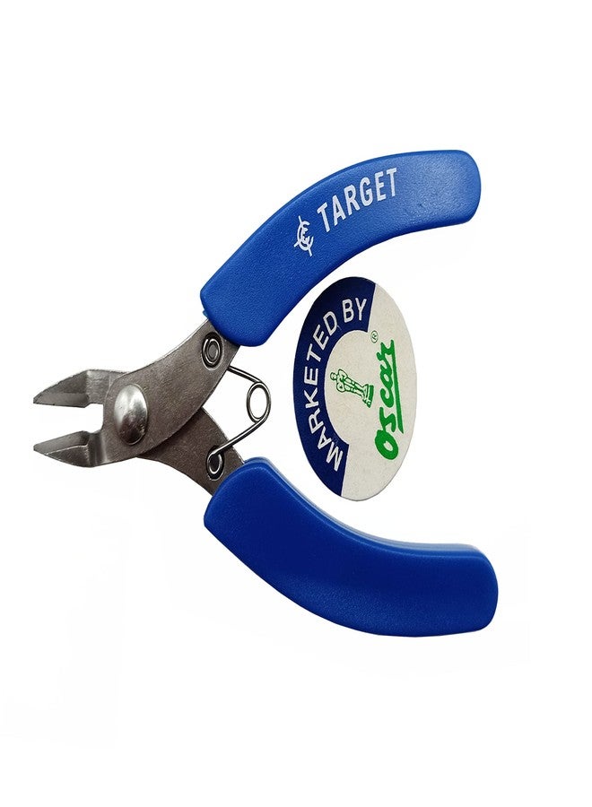 OSCAR TARGET 4 "Stainless Steel Mini Diagonal Nipper Cutter Plier Multi Use Plastic Coated for Wire/Plastic Cutting, Jewellery Making & Repair, Electronic, Watchmaking, Hobby Crafts DIY - Image 1