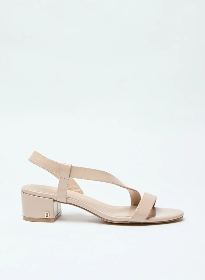 Flora Bella By Shoexpress Strappy Slip-On Sandals with Block Heels