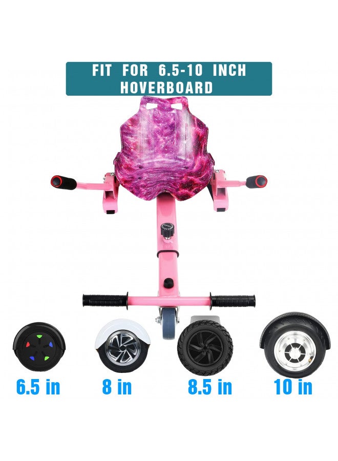 DisplayForever DisplayForever Hoverboard Kart Seat Attachment for All Ages | Hoverboard Accessories Compatible with 6.5'' 8'' 8.5'' 10'' Two Wheel Self Balancing Scooter | Adjustable Frame Length  - Image 2