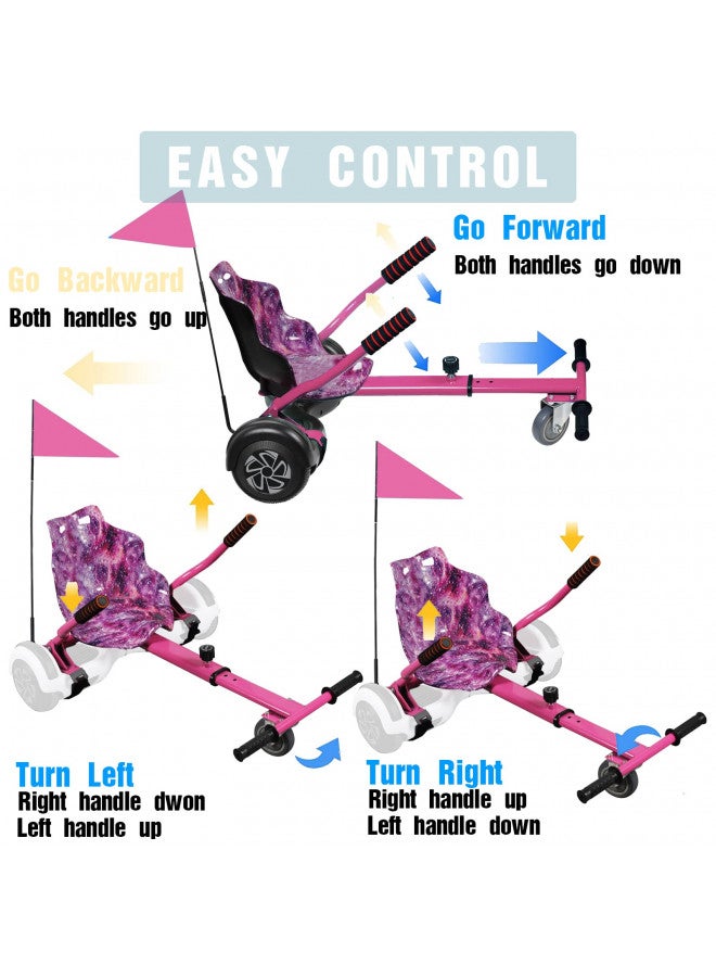 DisplayForever DisplayForever Hoverboard Kart Seat Attachment for All Ages | Hoverboard Accessories Compatible with 6.5'' 8'' 8.5'' 10'' Two Wheel Self Balancing Scooter | Adjustable Frame Length  - Image 4