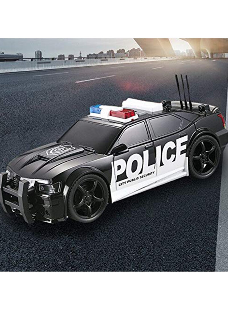 SYOSI SYOSI Police Car Toy for Kids, Friction Powered Vehicle with Light and Sound Plastic Police Car Toy Best Gift for Boys Age 3+  - Image 5