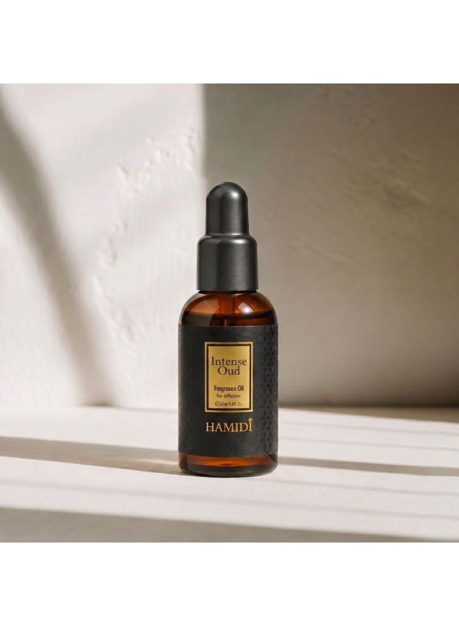 Hamidi Intense Oud Diffuser Oil 60ml, Multi Colour, Home Fragrance Diffuser Oil For Aroma Use, For Home Styling, Tabletop Display And Interior Ambience - Image 1