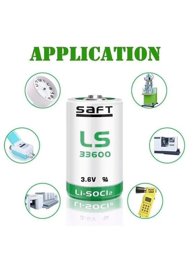 SAFT LS 33600 3.6V D Size Lithium Battery – High Capacity Industrial Primary Battery | Long Life & Reliable Power - Image 3