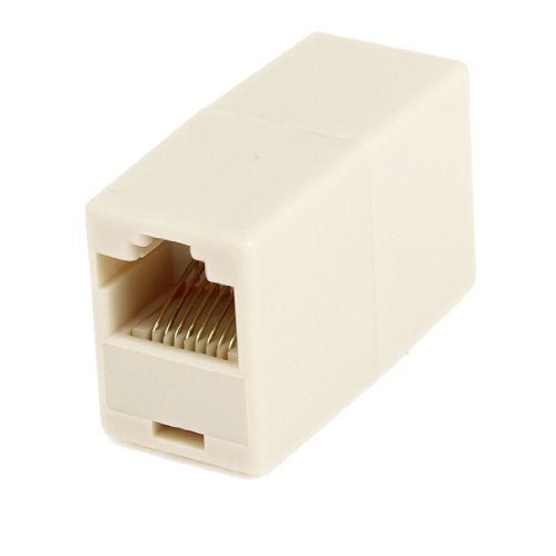 uxcell RJ45 Double Female Plug Telephone Adapter Connector for Landline Telephone, Beige - Image 5