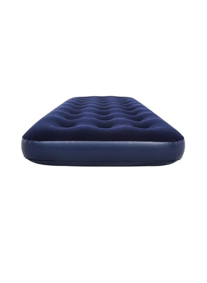 A single-size inflatable air mattress with comfortable velvet, ideal for camping and home use. - Image 2