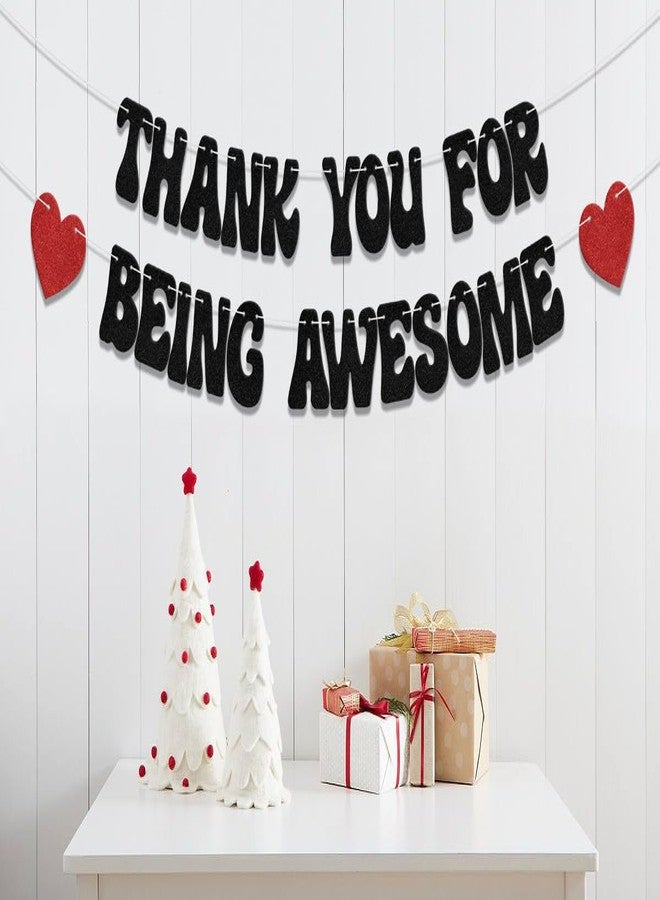 WFKLDF Thank You for Being Awesome Banner We Appreciate You Banner Teacher Employee Appreciation Decorations Job Change Going Away Party Decor Supplies - Image 3