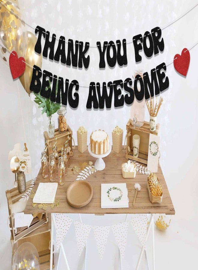 WFKLDF Thank You for Being Awesome Banner We Appreciate You Banner Teacher Employee Appreciation Decorations Job Change Going Away Party Decor Supplies - Image 5