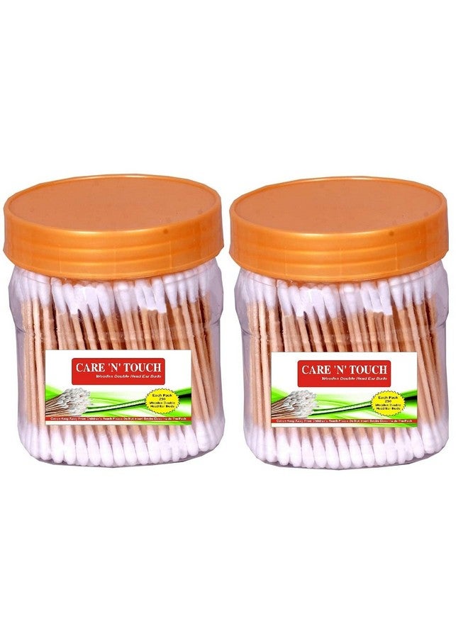 CARE 'N' TOUCH Care N Touch Wooden Double Head Cotton Ear Buds (PACK OF 2) - Image 1